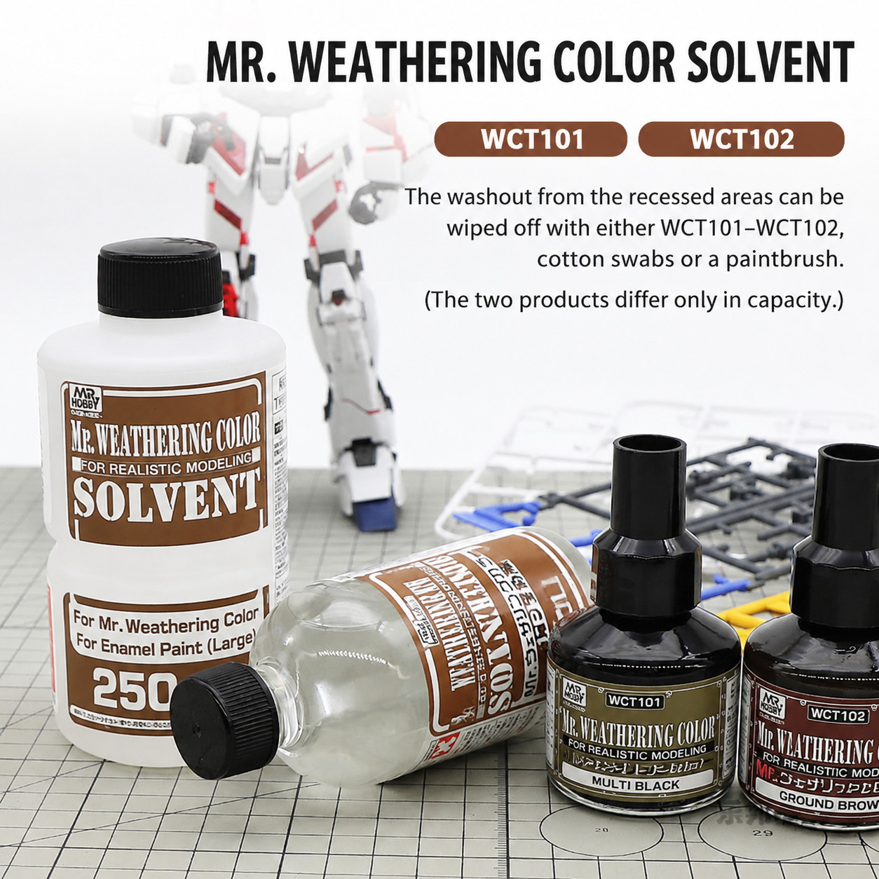 Mr.Hobby Mr Weathering Color Liquid 40ML for Realistic Modeling Panel Line Wash
