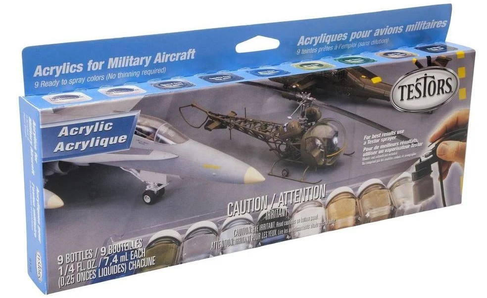 Testors 9136 Aircraft Spraying Acrylics Paint Set