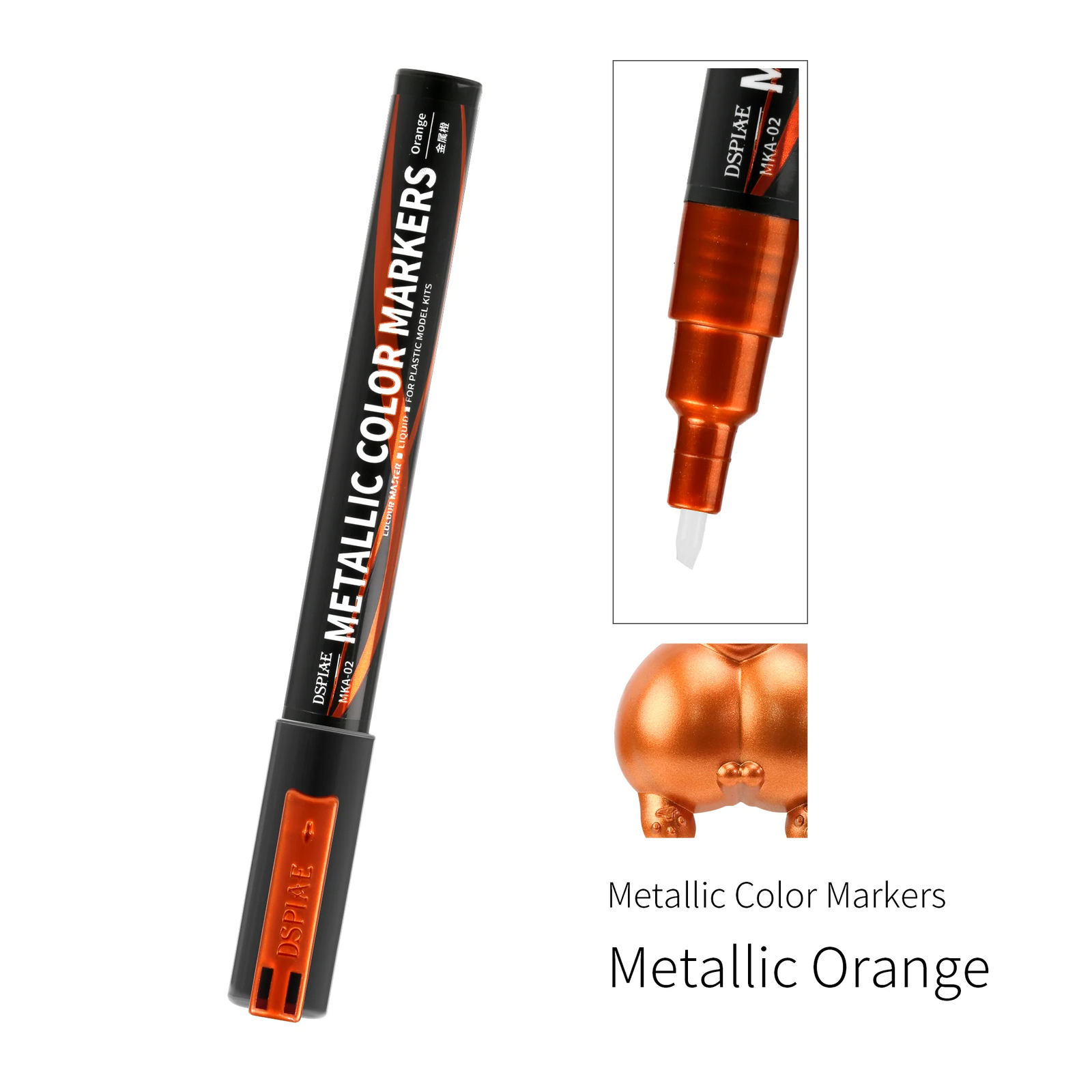 DSPIAE 12-Color Metallic Markers Pen Mecha Model Action Figure Coloring DIY Pen