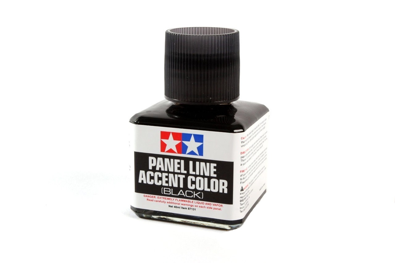 Black Panel Line Accent 40ml (Tamiya)