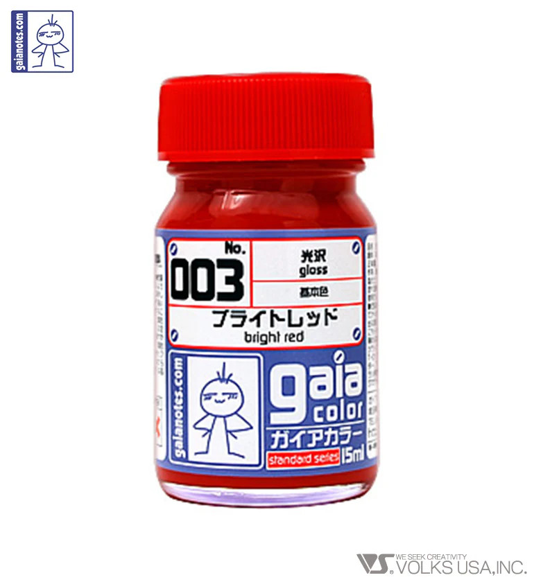 Gaia Color Lacquer GC003 Bright Red 15ml