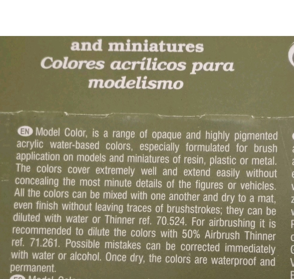 Vallejo 70124 Model Color Set of 8 Acrylic Paint Face & Skin Tones 0.57 Fl Oz Ea
