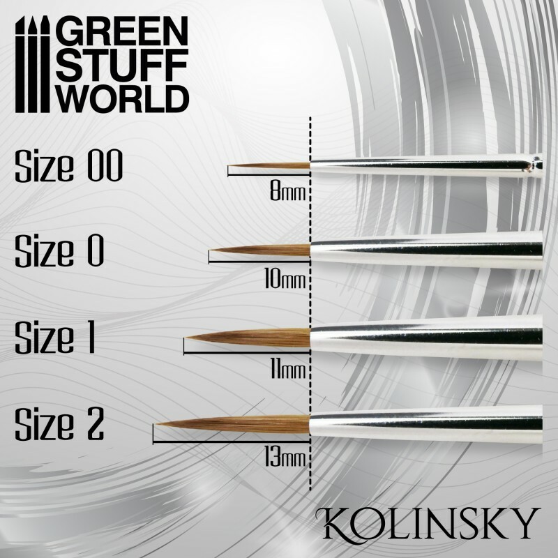 SILVER SERIES Kolinsky Brush Set – Ergonomic Handle – Warhammer 40K