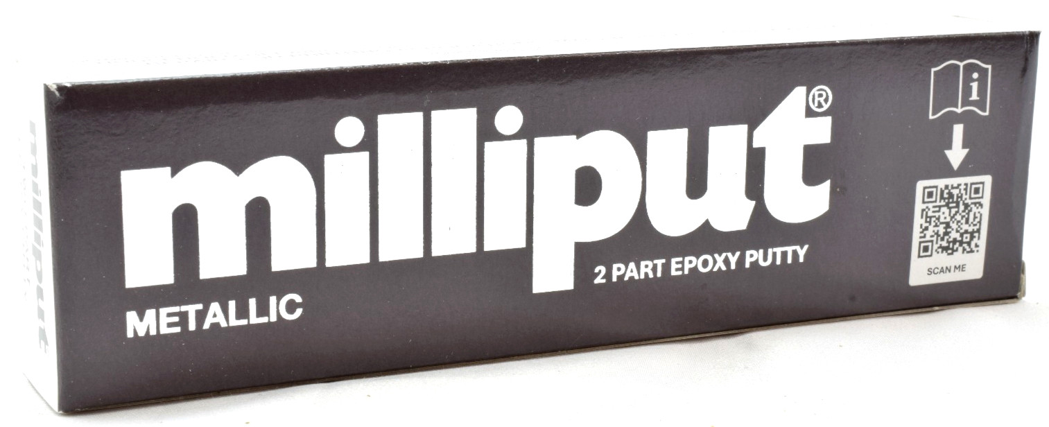 Milliput Metallic 4oz/113g 2 Part Modeling Sculpting Epoxy Putty Bar