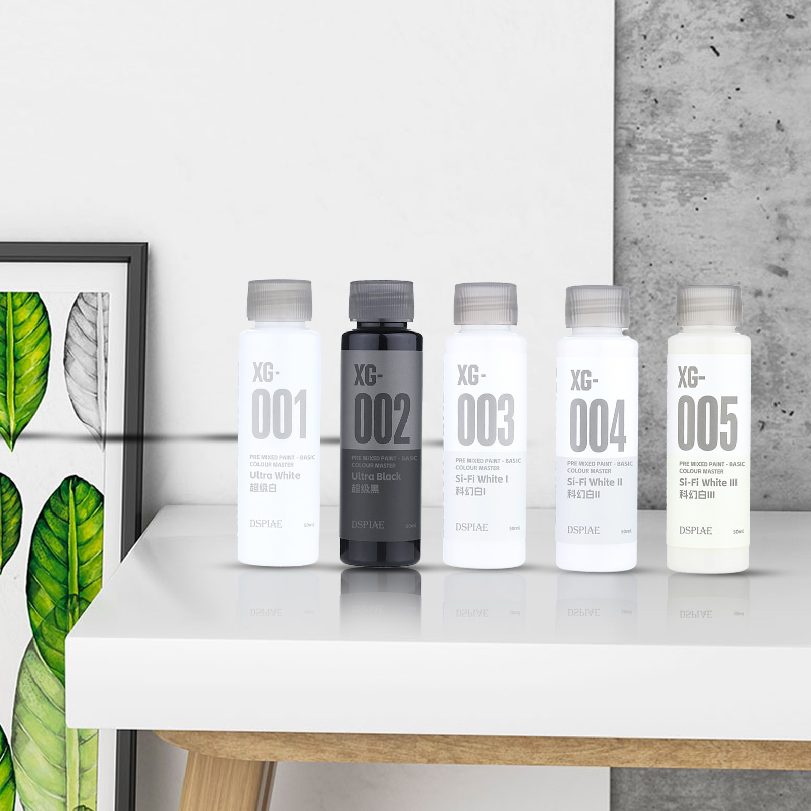 DSPIAE XG Series Water-based Pre-mixed Paint 50ML – Basic Color Masteruc