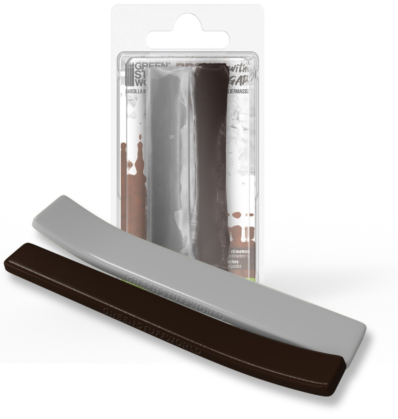 Green Stuff World Brown Stuff 6″ 15cm W/ Gap Epoxy Putty Bar 9227
