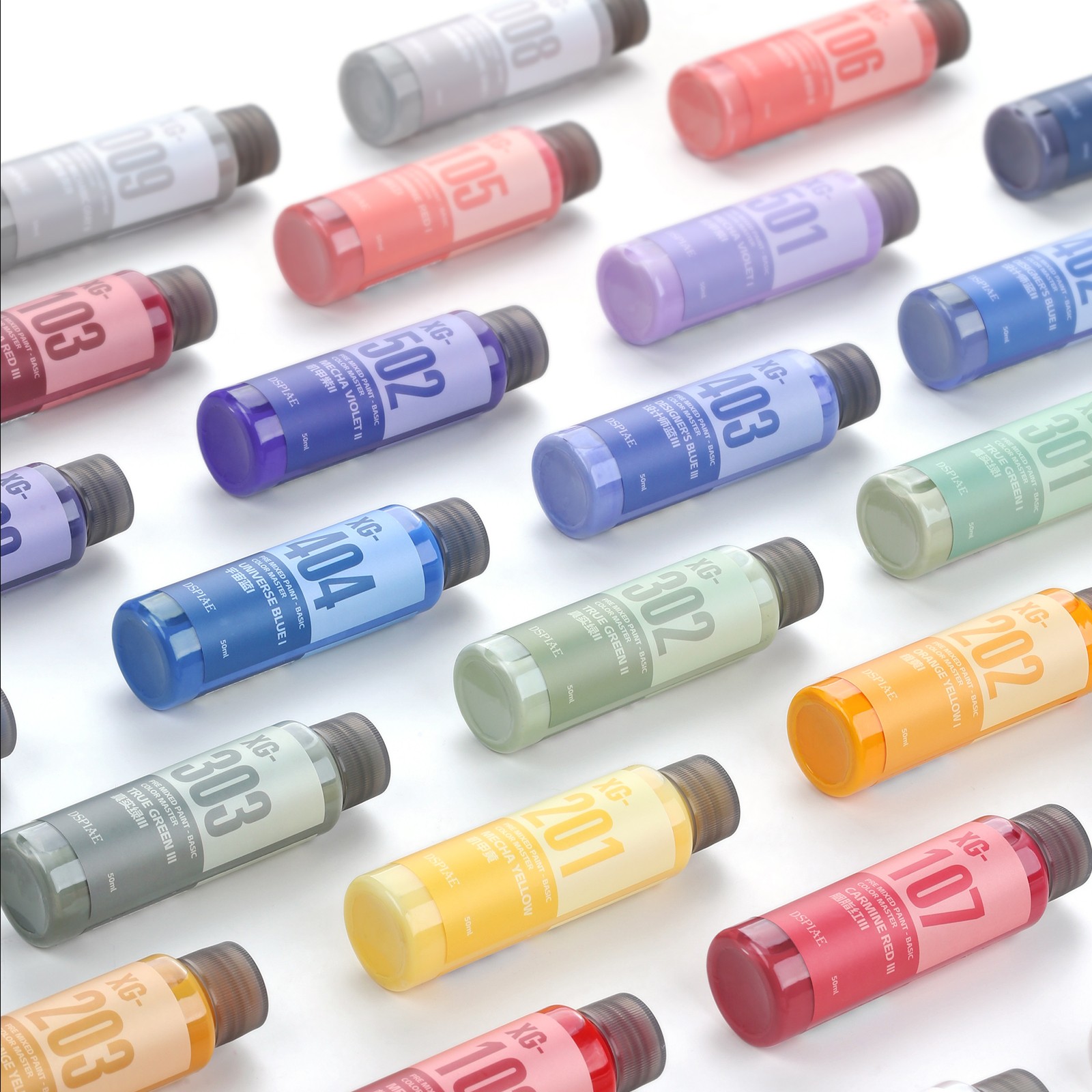 DSPIAE XG Series Water-based Pre-mixed Paint – Basic Color Master 50ML