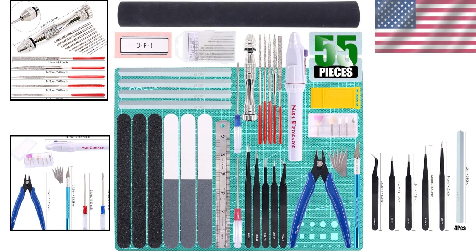 Complete Hobby Building Tools Set – 55 Pieces
