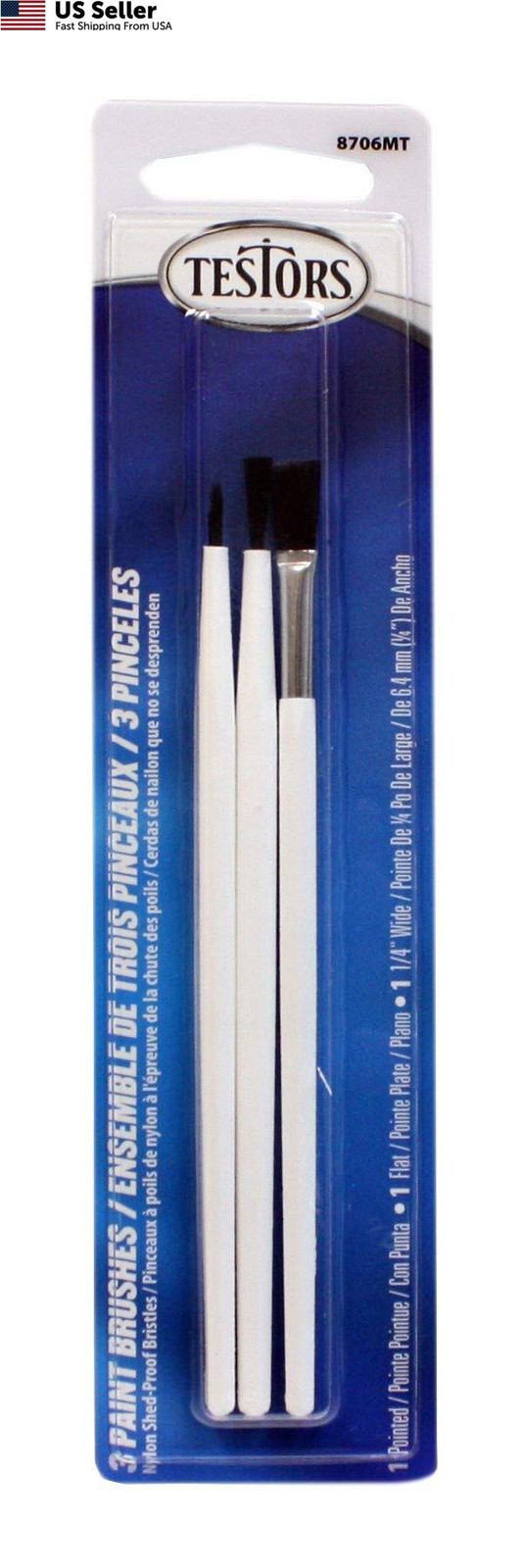 8706MT Economy Variety Paint Brush Set for Arts and Crafts Projects USA