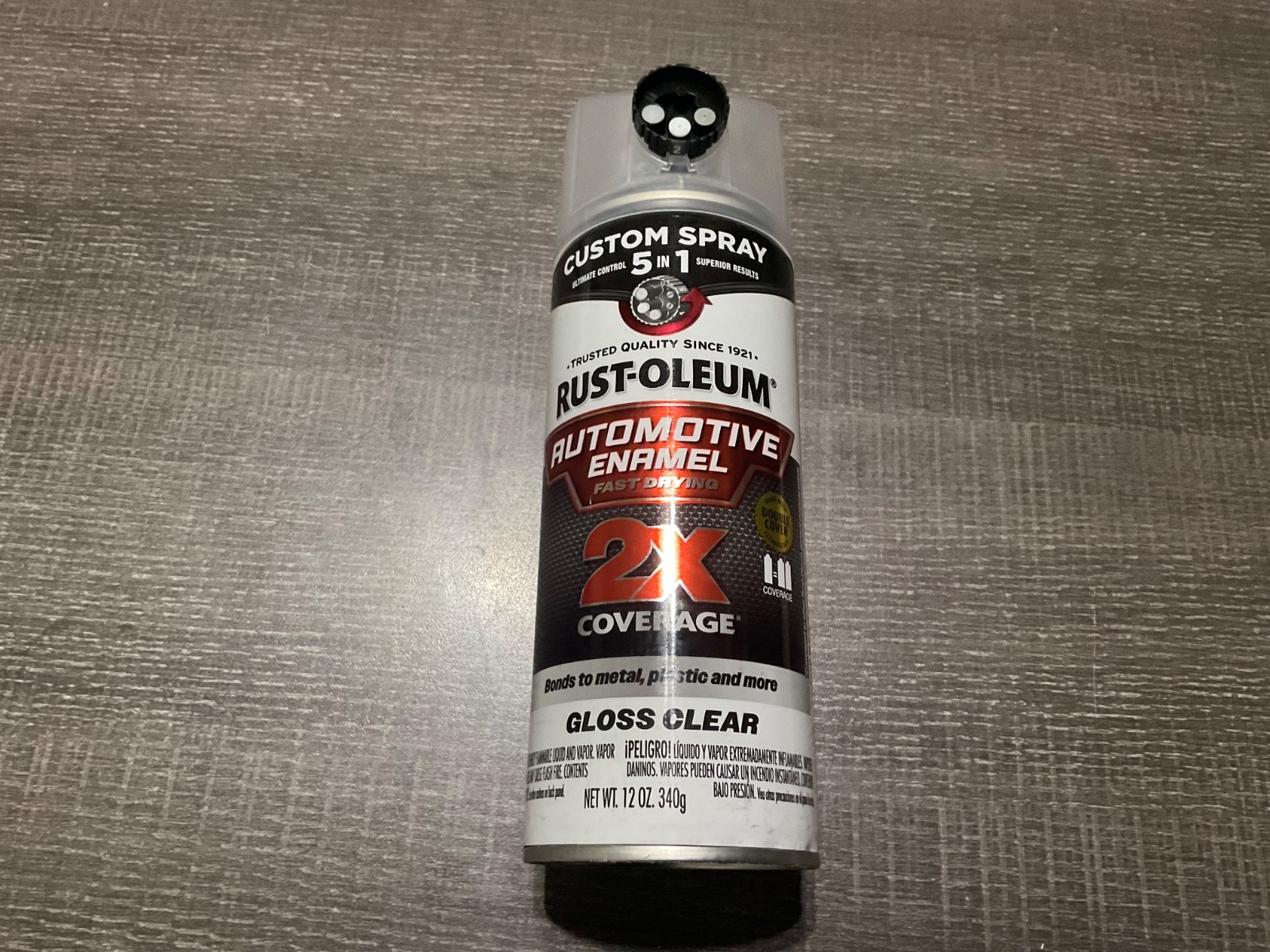 Rust-Oleum 2X Automotive Enamel Custom 12 Ounce (Pack of 1), Gloss Clear