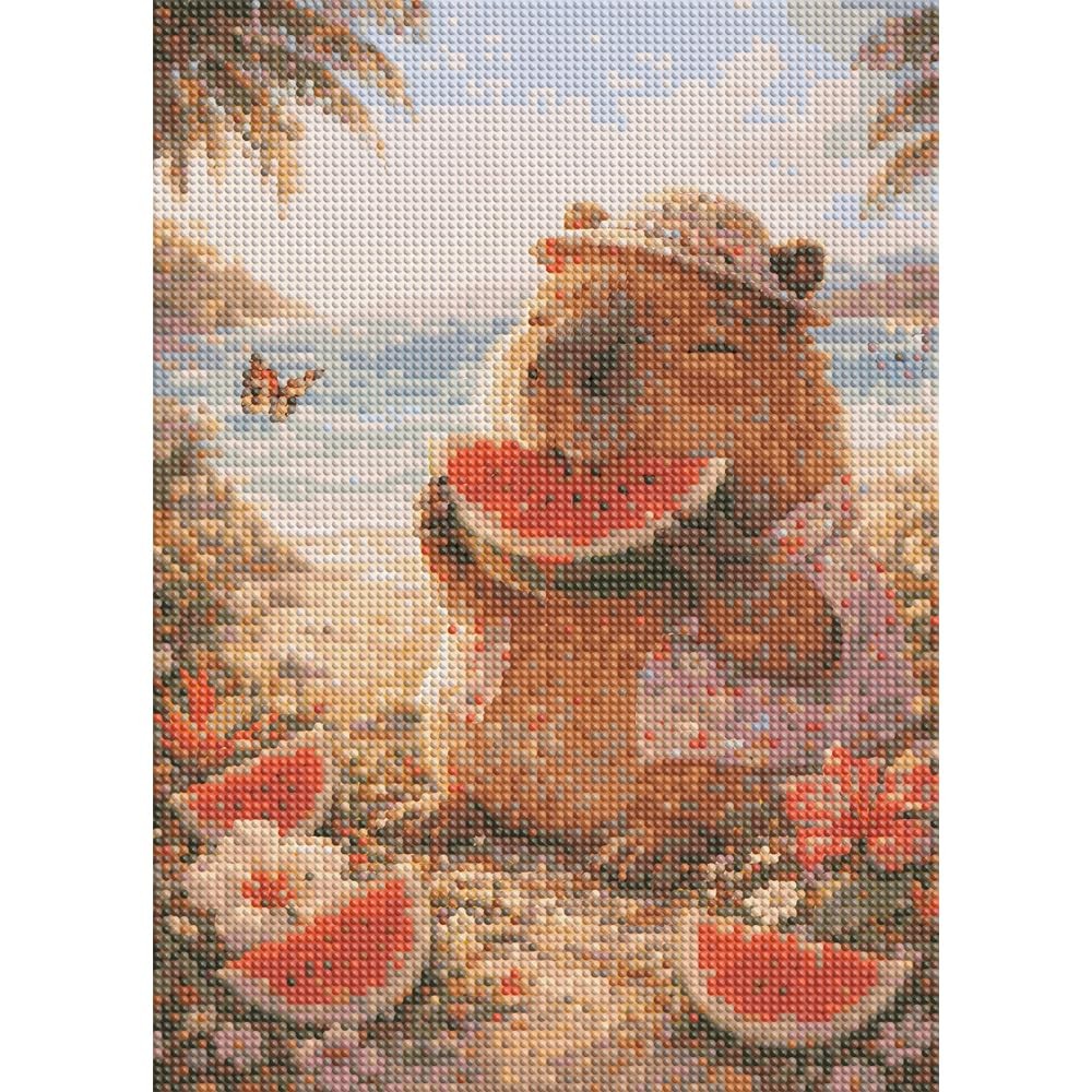 Capybara Diamond Painting Kit for Adults 12 x 16 Inch 5D DIY