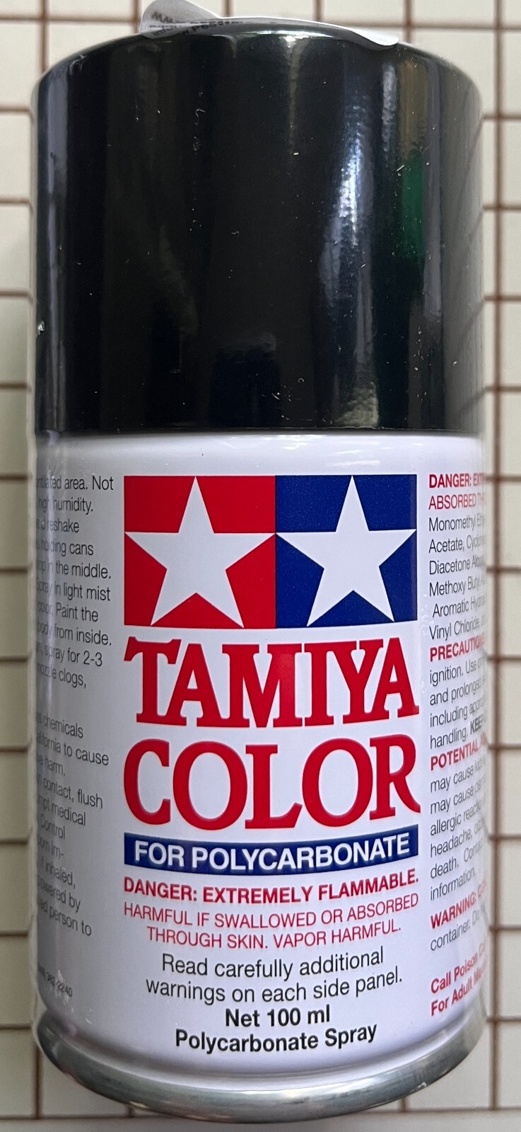 Tamiya RC PS-5 Black Spray Paint Polycarbonate Bodies 100ml # 86005