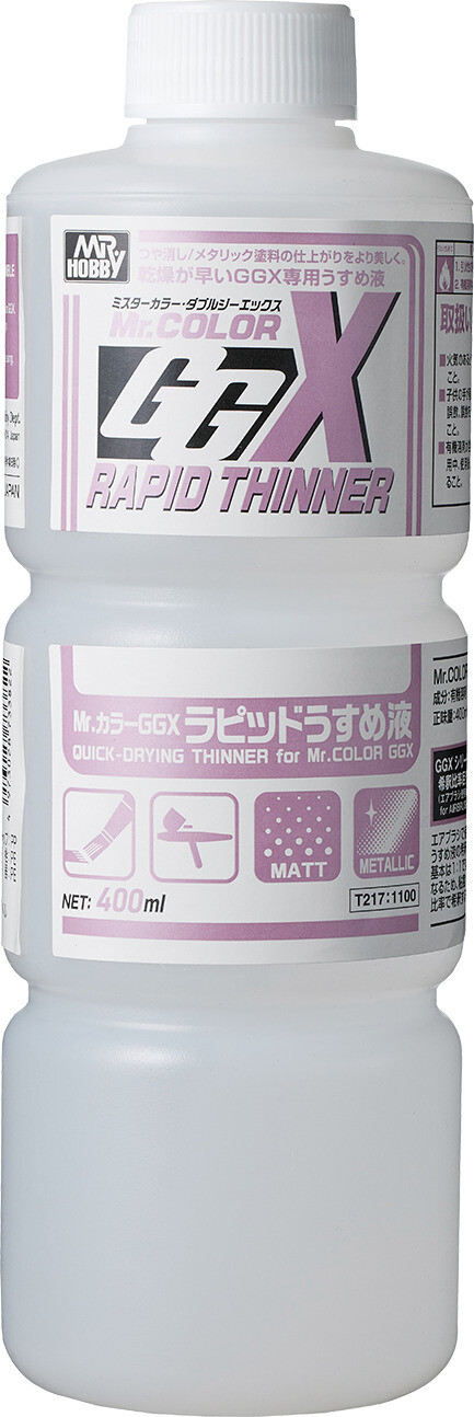 Gunze Mr.Hobby T217 Rapid Thinner (400ml) Quick-Drying Thinner for Mr.Color GGX