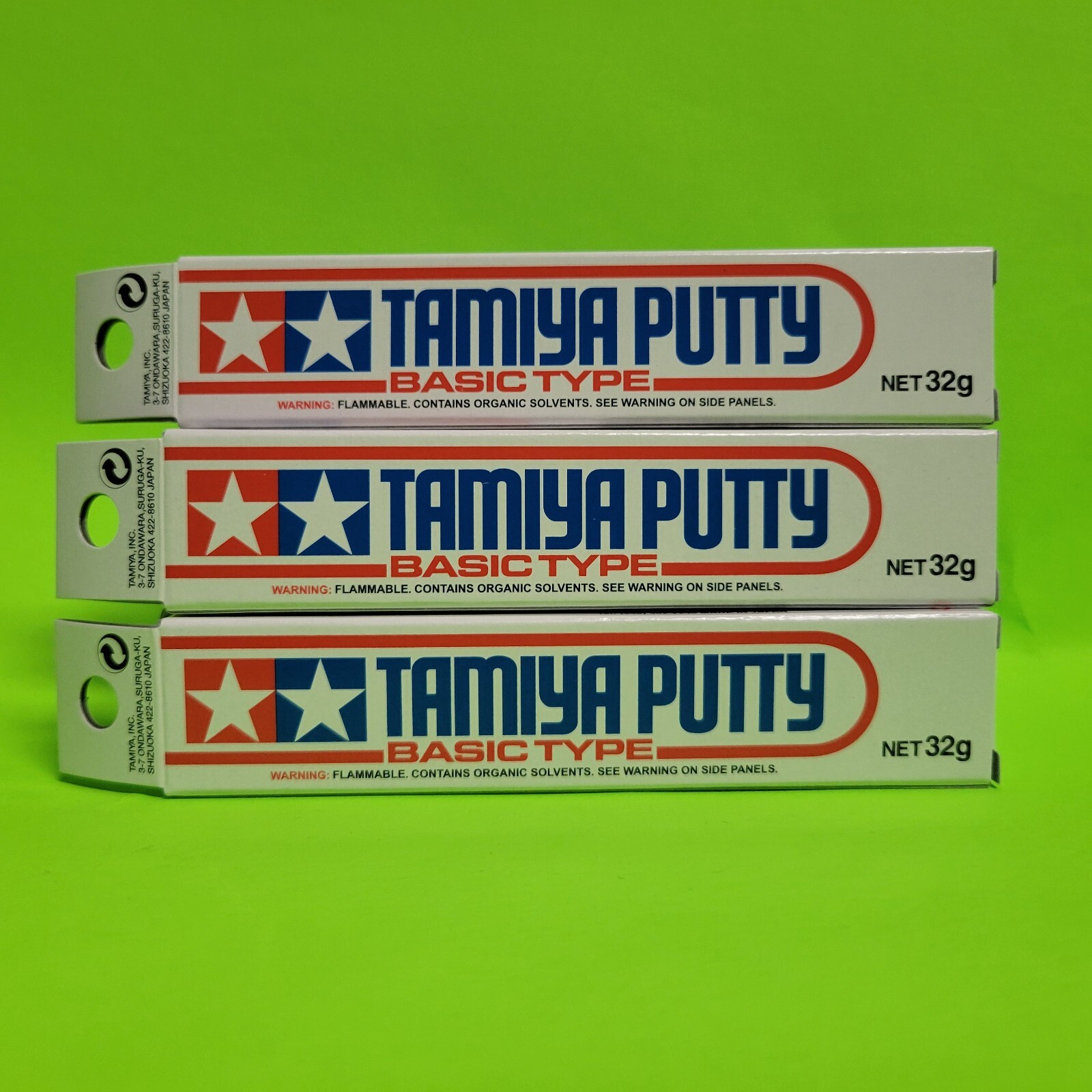 3X TAMIYA BASIC GRAY PUTTY 87053 for MODELING MODELS 32g CRAFT ABS PLASTIC
