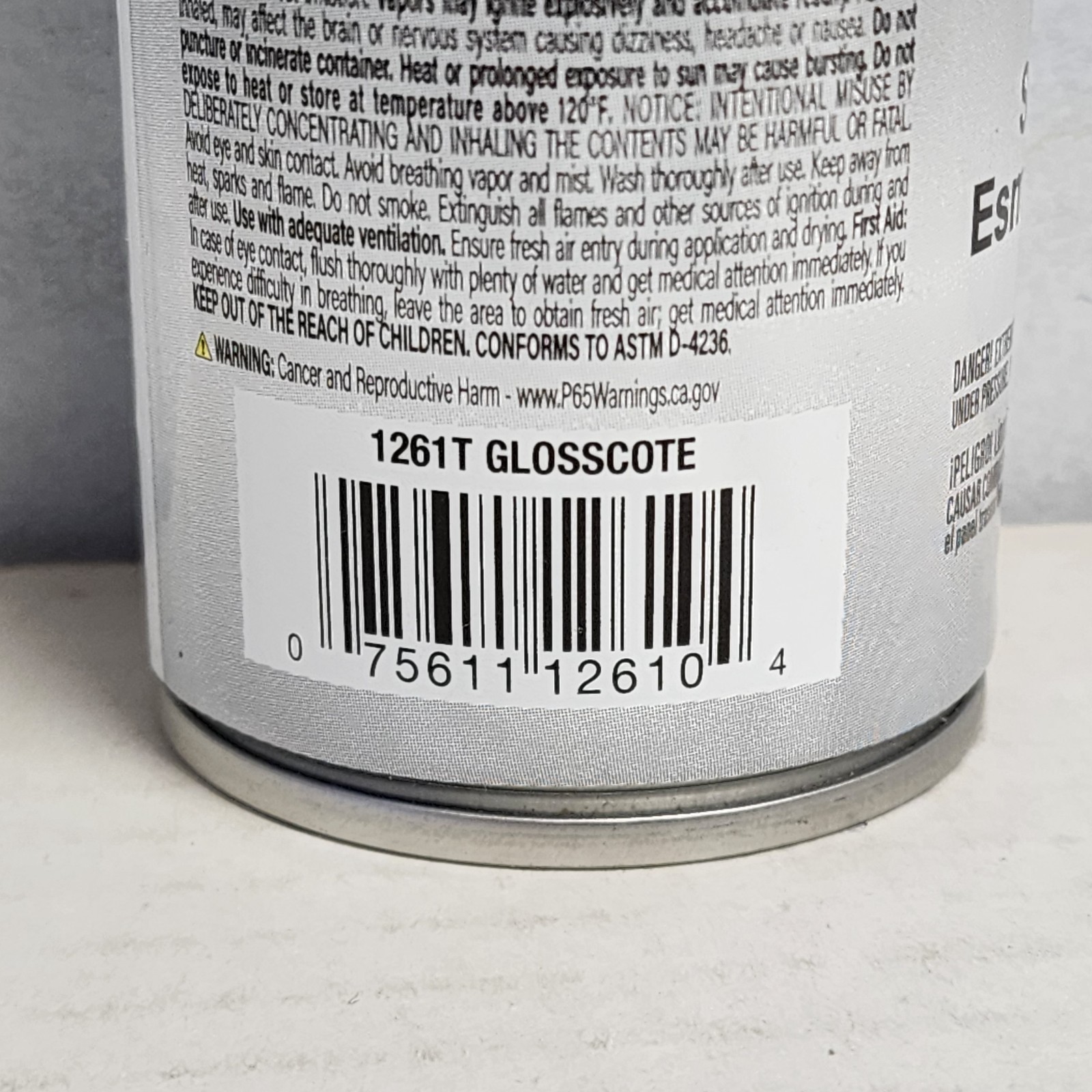 Testors Glosscote 1261T Spray enamel Can 3 Oz Model Railroad Military Tank Plane