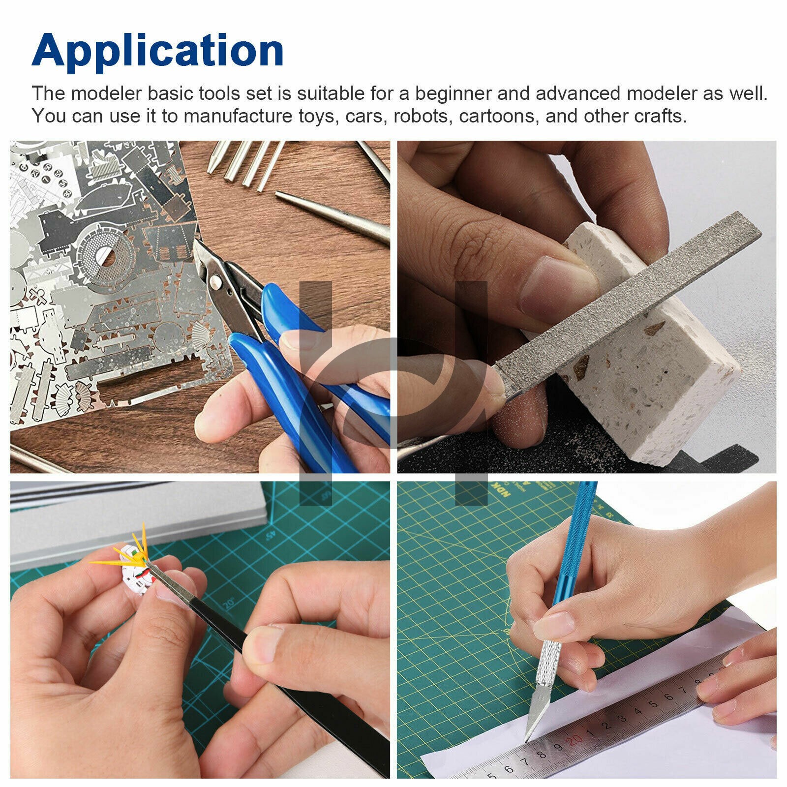 Basic 24pcs Modeler Tool Kit Fit Gundam & Craft Vehicle Model Building
