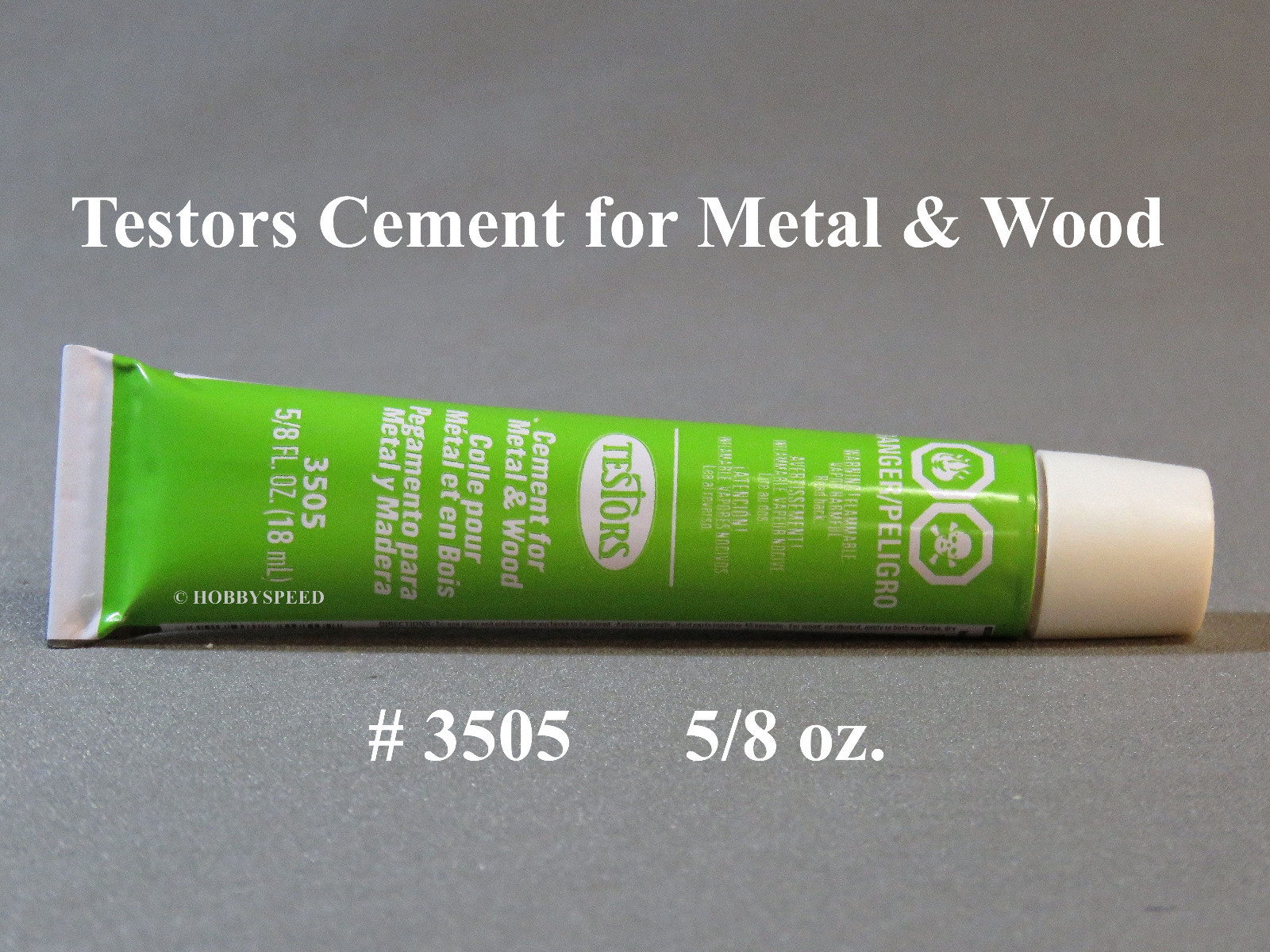 TESTORS 3505X CEMENT WOOD & METAL GLUE 5/8 oz quick bond model adhesive TES3505