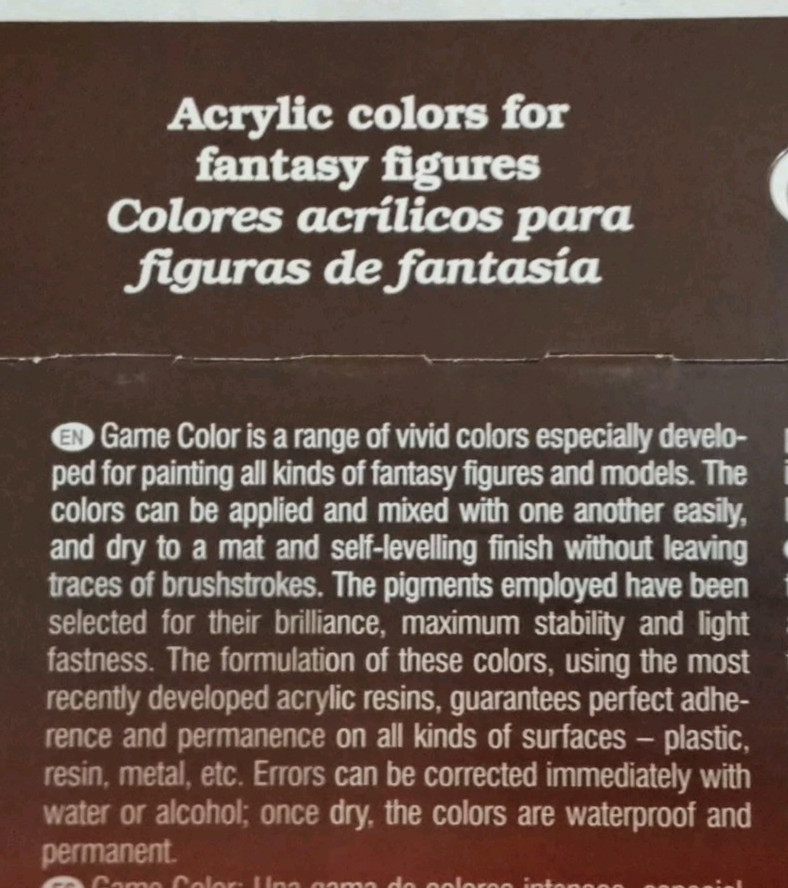 Vallejo 73998 Game Color Set of 8 Acrylic Paint For Fantasy Figures O.57 Fl Oz