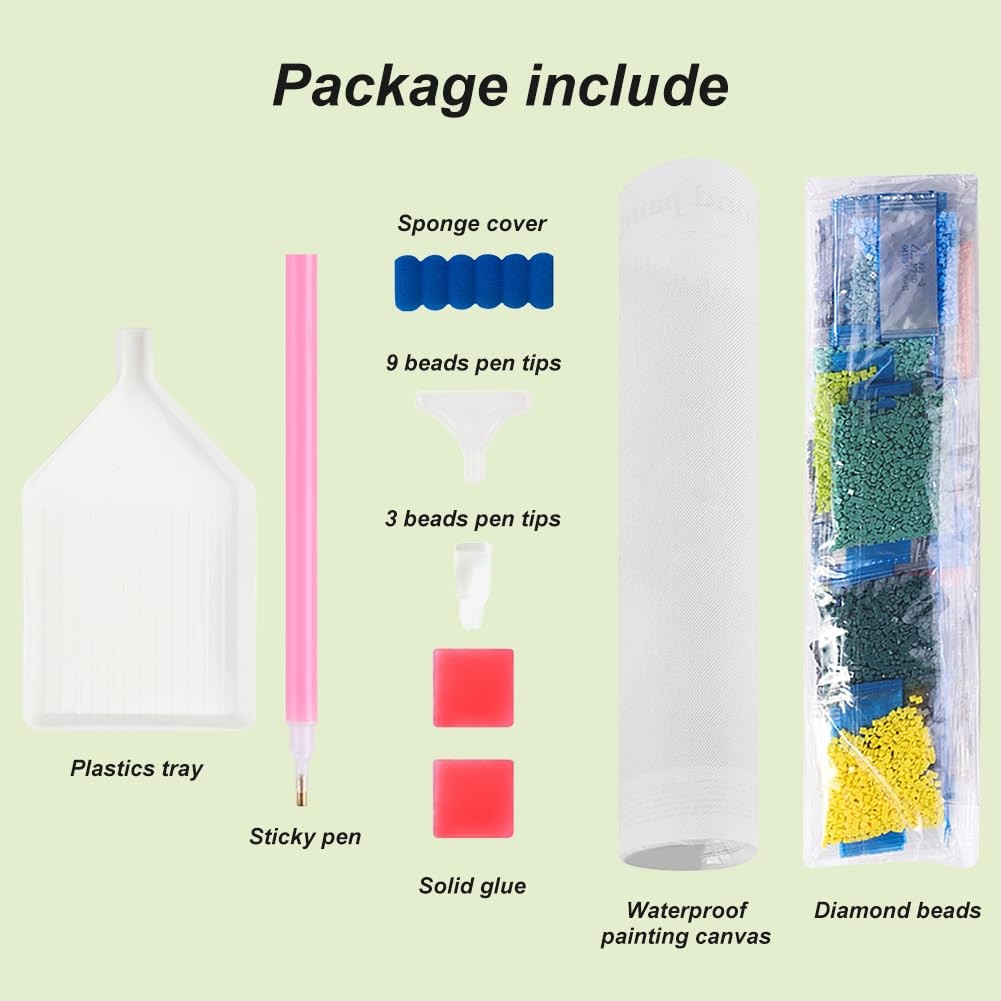 Diamond Painting Kits for Adults, 5D DIY Full Drill Diamond Art Kits for Be