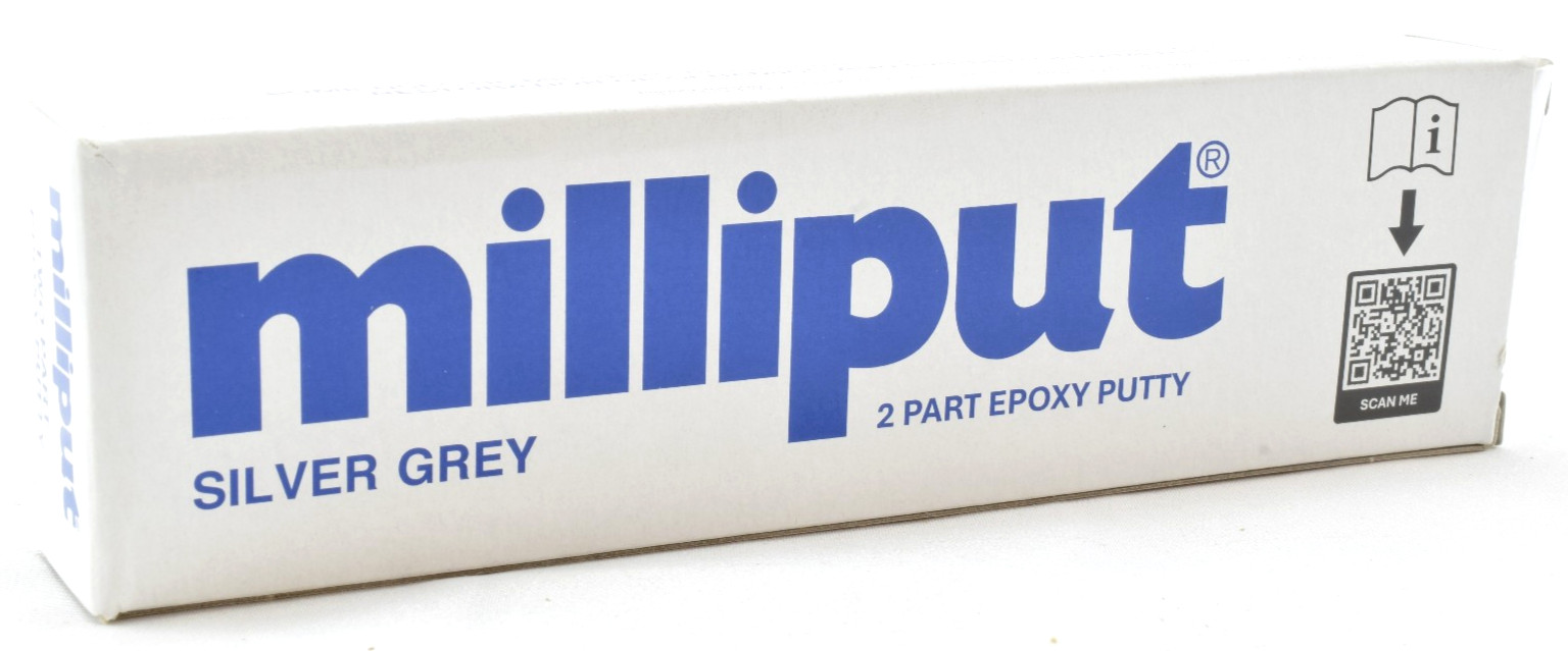 Milliput Silver Grey 4oz/113g 2 Part Modeling Sculpting Epoxy Putty Bar