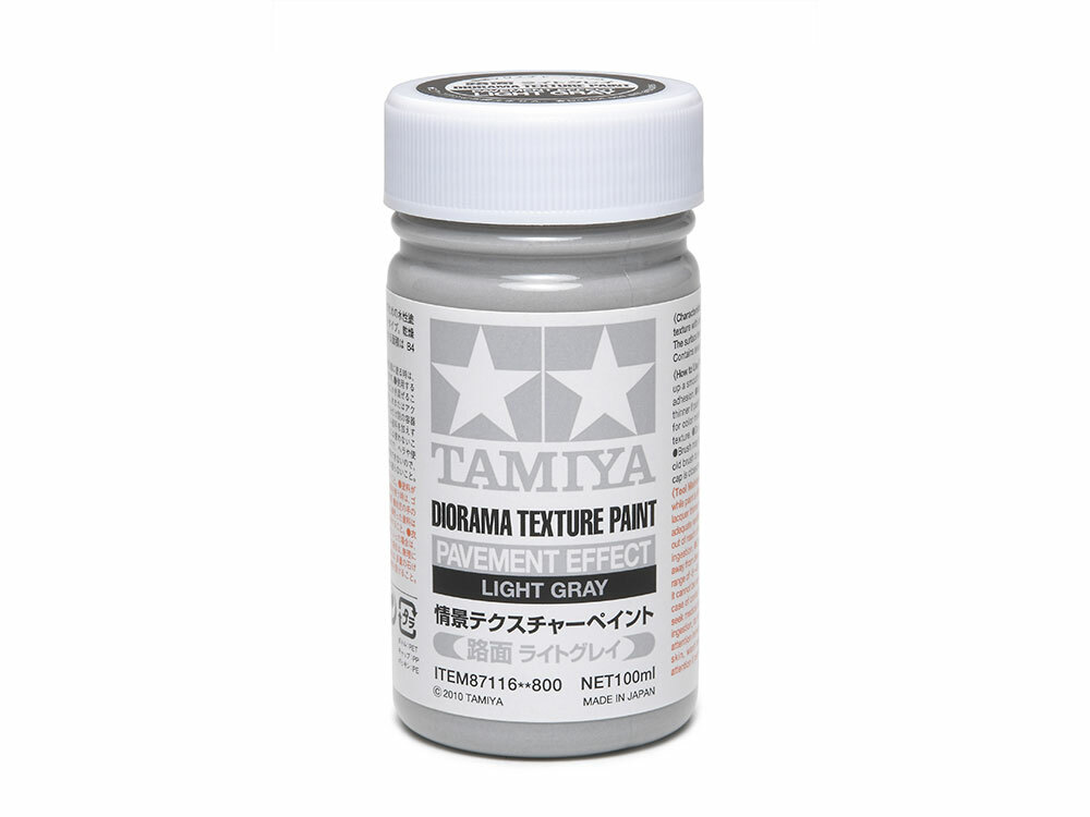 Tamiya DIORAMA TEXTURE PAINT (PAVEMENT EFFECT, LIGHT GRAY) 87116