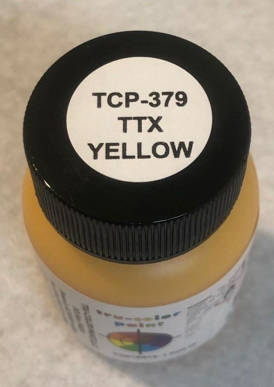Tru-Color Paint TCP-379 TTX Leasing Yellow 1oz Bottle