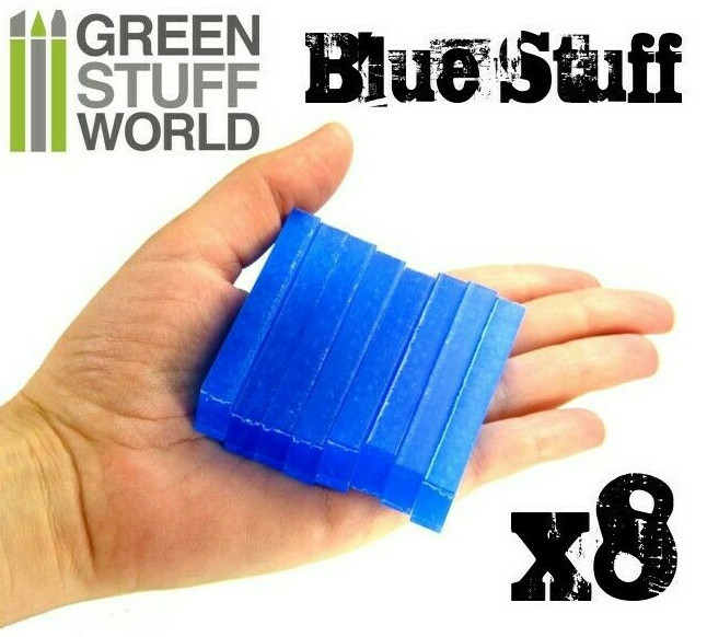 Green Stuff World Blue Stuff Instant Mold – 8 Bars – Scenery Dioramas Warhammer