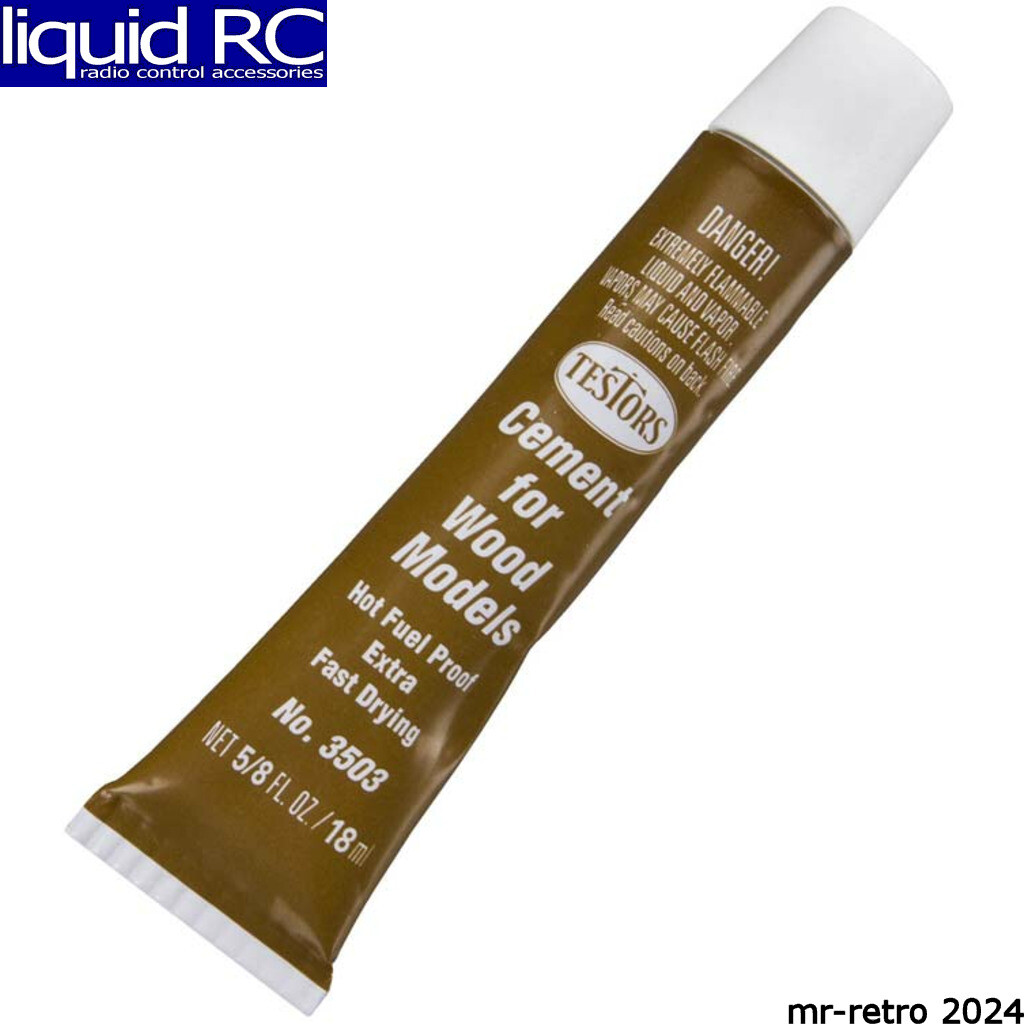 Testors 3503X Wood Cement Extra Fast 5/8oz (18ml)