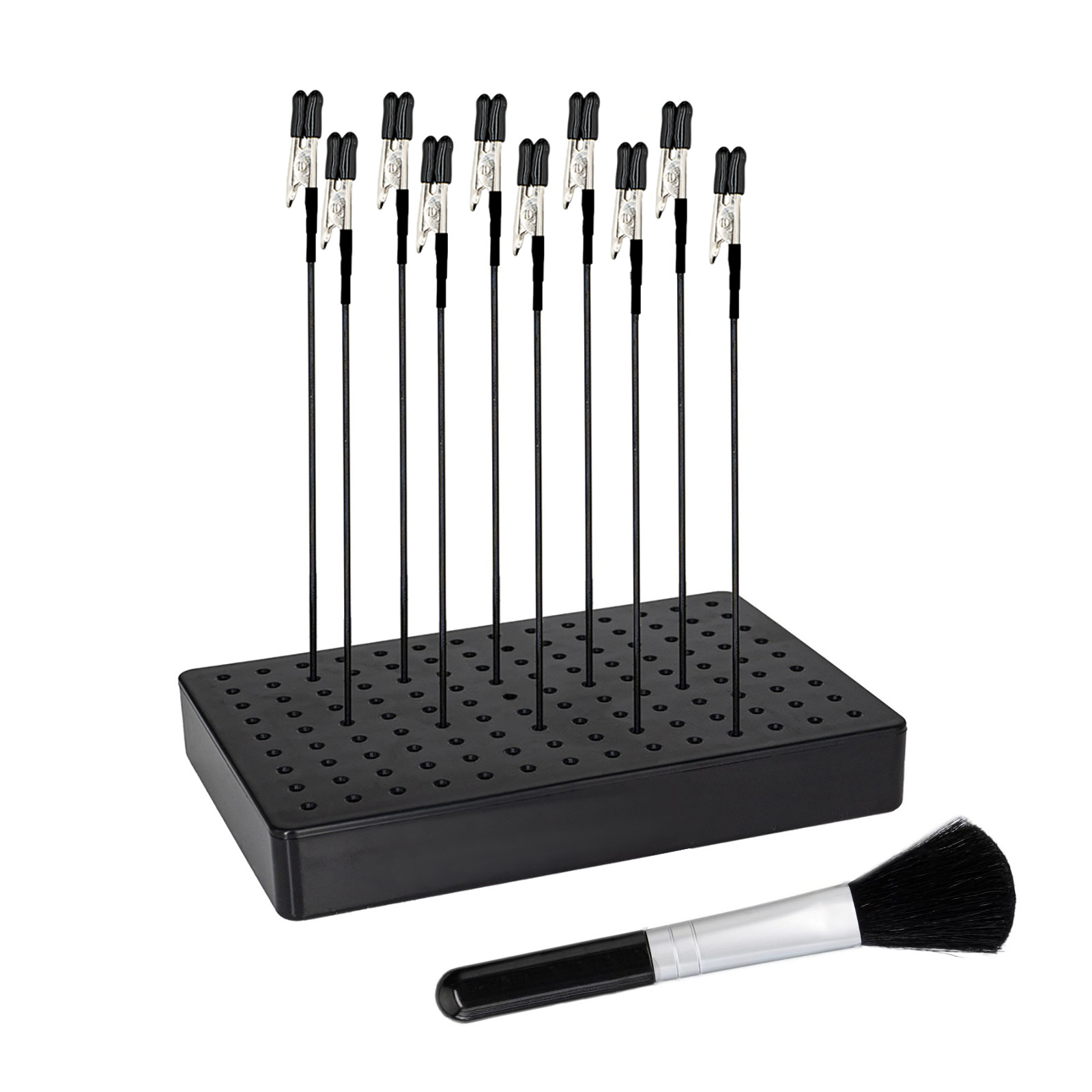 1 PC Plastic Painting Stand Base With 10PCS Painting Stand Alligator Clip Stick