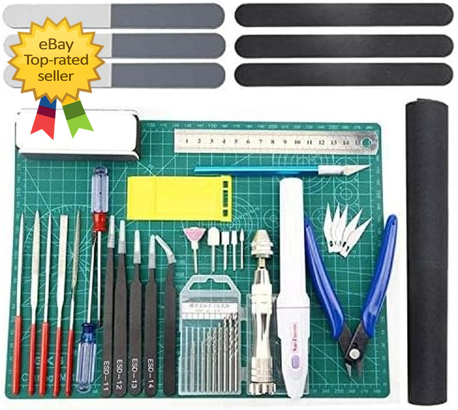 Professional 33 PCS Model Tools Kit Modeler Basic Tools Craft Set Hobby Building