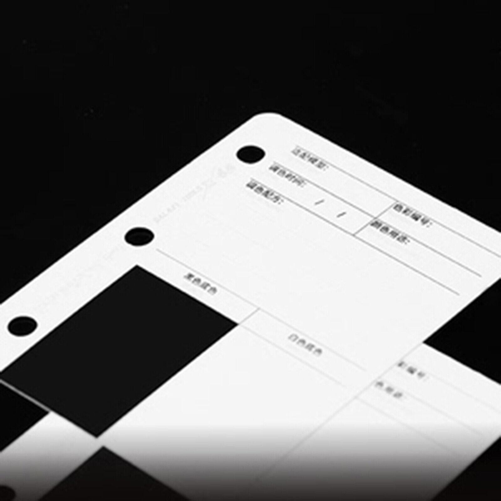 Model Paint Paper Background Color Test Card Kit For Cardboard Masking Tool