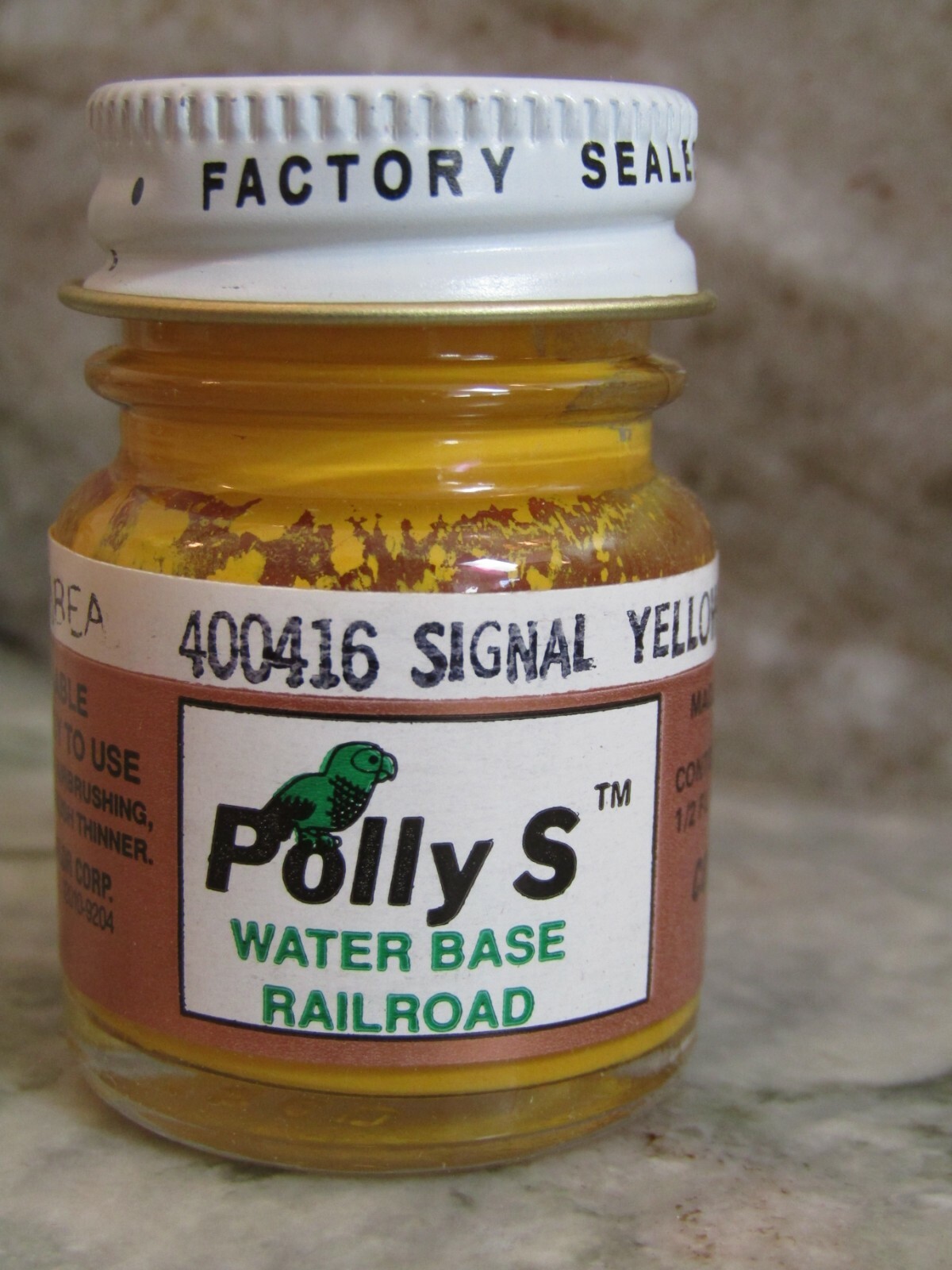 FLOQUIL POLLY S SCALE RAILROAD COLORS MODEL PAINT – .5oz – SIGNAL YELLOW