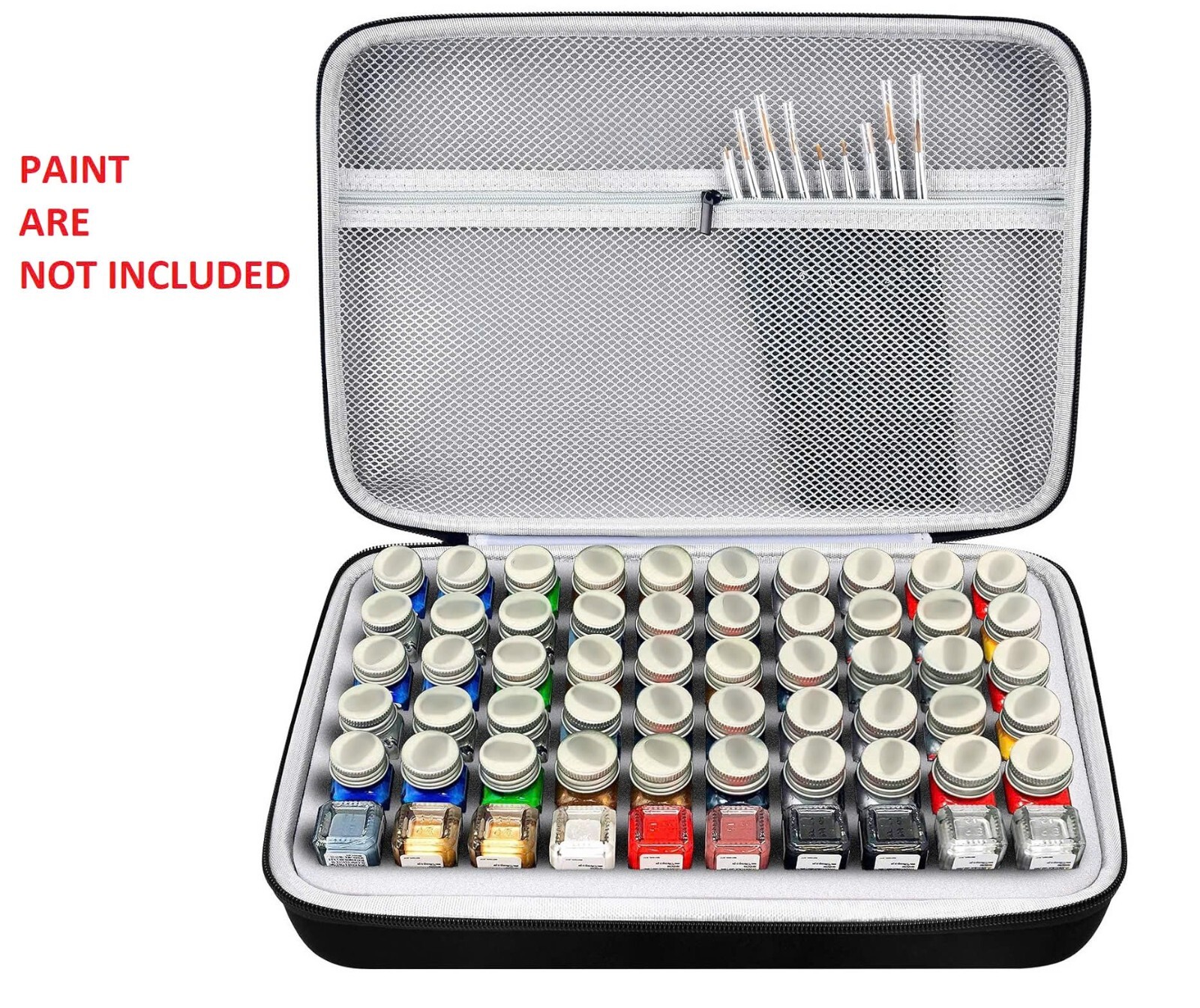 Model Paint Storage Case Compatible with Testors Paint Set Paints Organizer