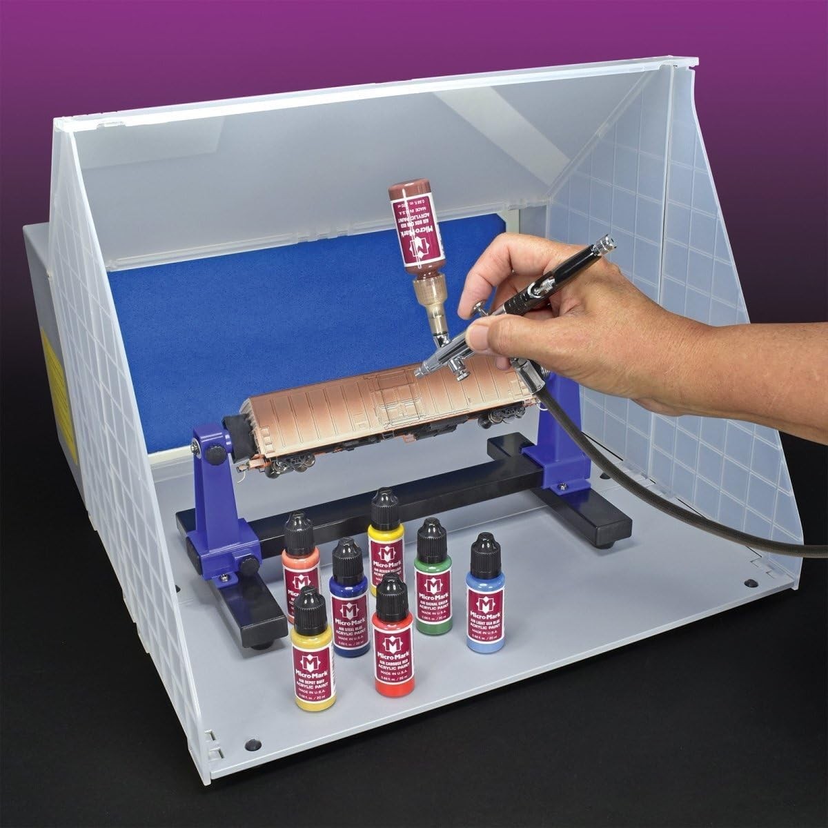 Railroad Model Air Acrylic Paint Set, 18 Colors, Made in USA, 0.68 fl oz Bottles