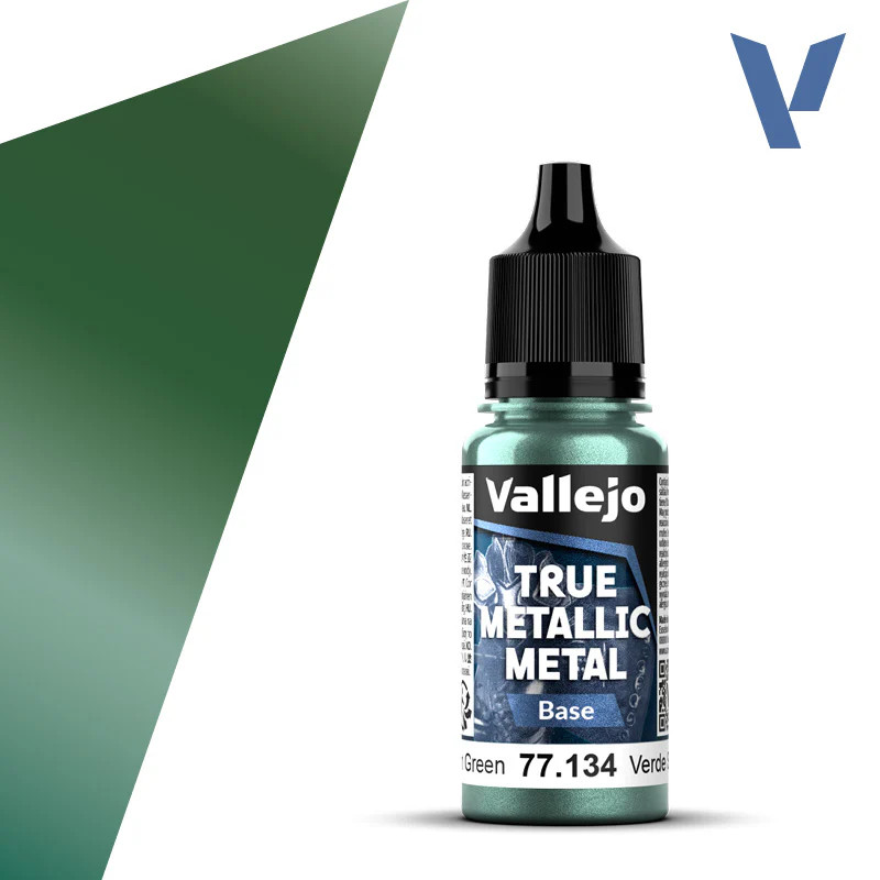 Vallejo True Metallic 77.134 Dusken Green Base 18ml