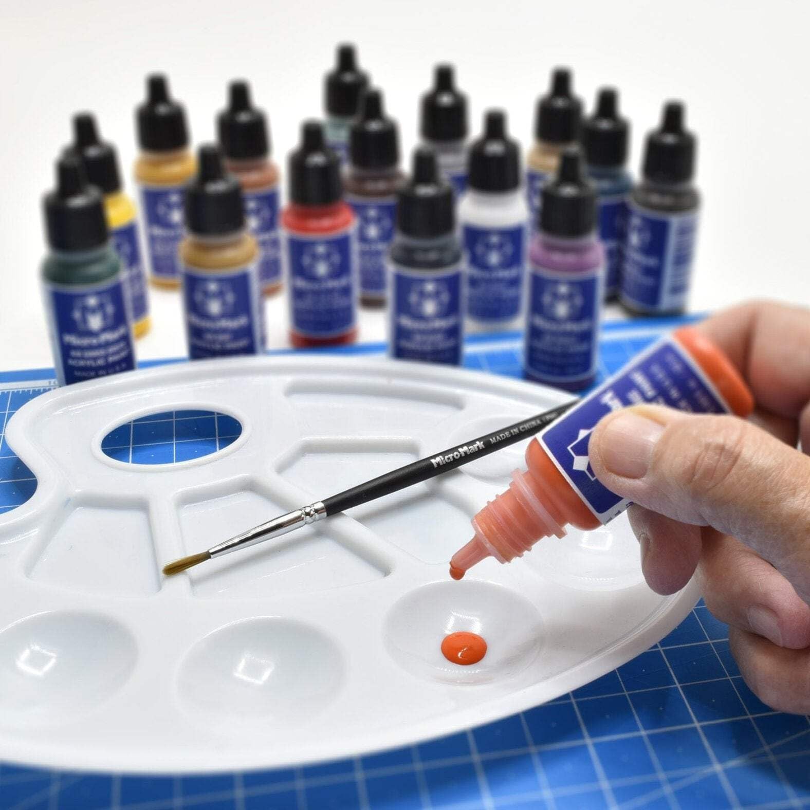 Basic Color Model Paint Set Versatile For Models Miniatures Crafts Hobby
