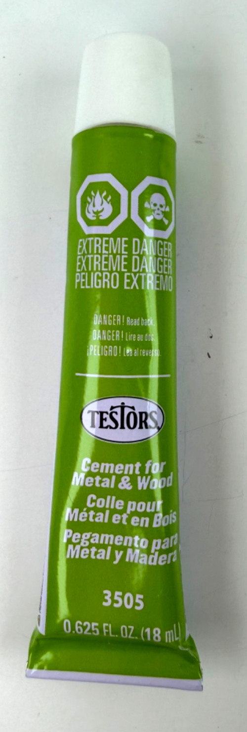 Testors Cement Glue for Metal & Wood 3505 – 0.625 fl oz (18mL) Modeling Adhesive
