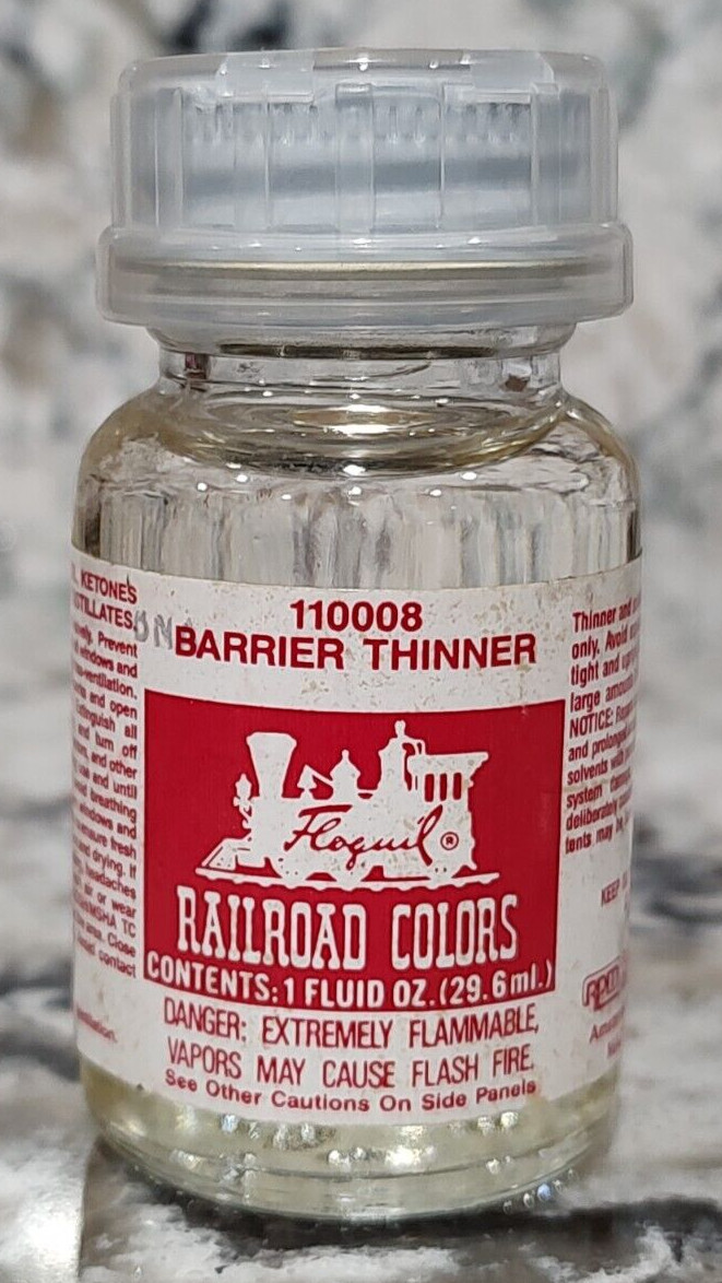 FLOQUIL RAILROAD COLORS MODEL PAINT – 1oz – BARRIER THINNER