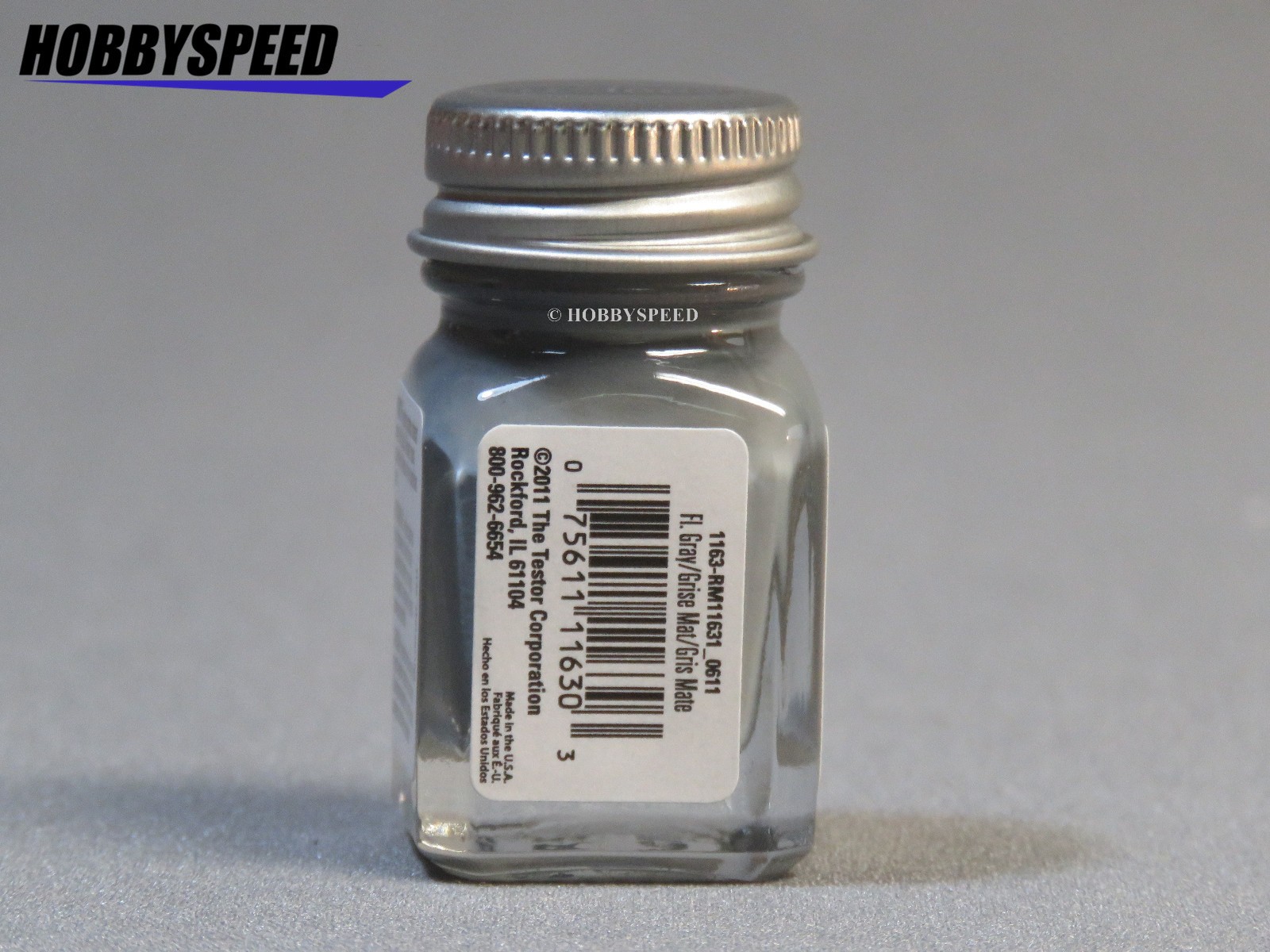 TESTORS PAINT FLAT BATTLE GRAY ENAMEL 1/4oz JAR plastic model car kit TES1163