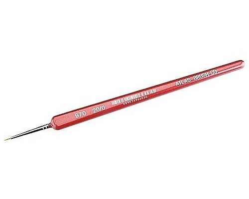 Atlas-Brush Golden Taklon 20/0 Triangle Handle – Hobby and Model Paint Brush