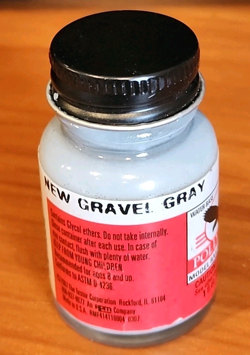 POLLY SCALE RAILROAD COLORS MODEL PAINT 1oz 1 oz – NEW GRAVEL GRAY