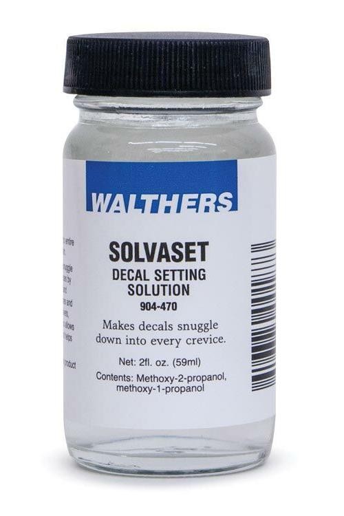 Walthers Goo ~ Solvaset Decal Setting Solvent ~ 2oz 59.1mL Bottle ~ 904-470