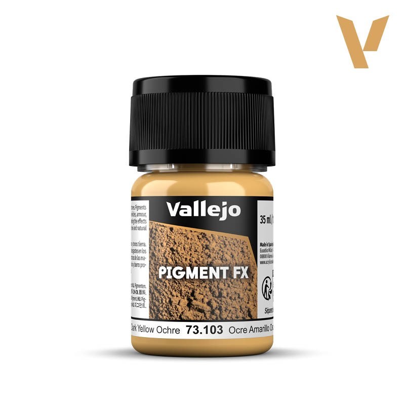 Vallejo Dark Yellow Ocre Pigment 35 ml Free Shipping