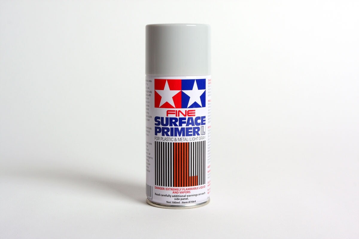 Tamiya 87064 Fine Surface Primer L Light Gray Spray Paint 180ml – US Fast Ship