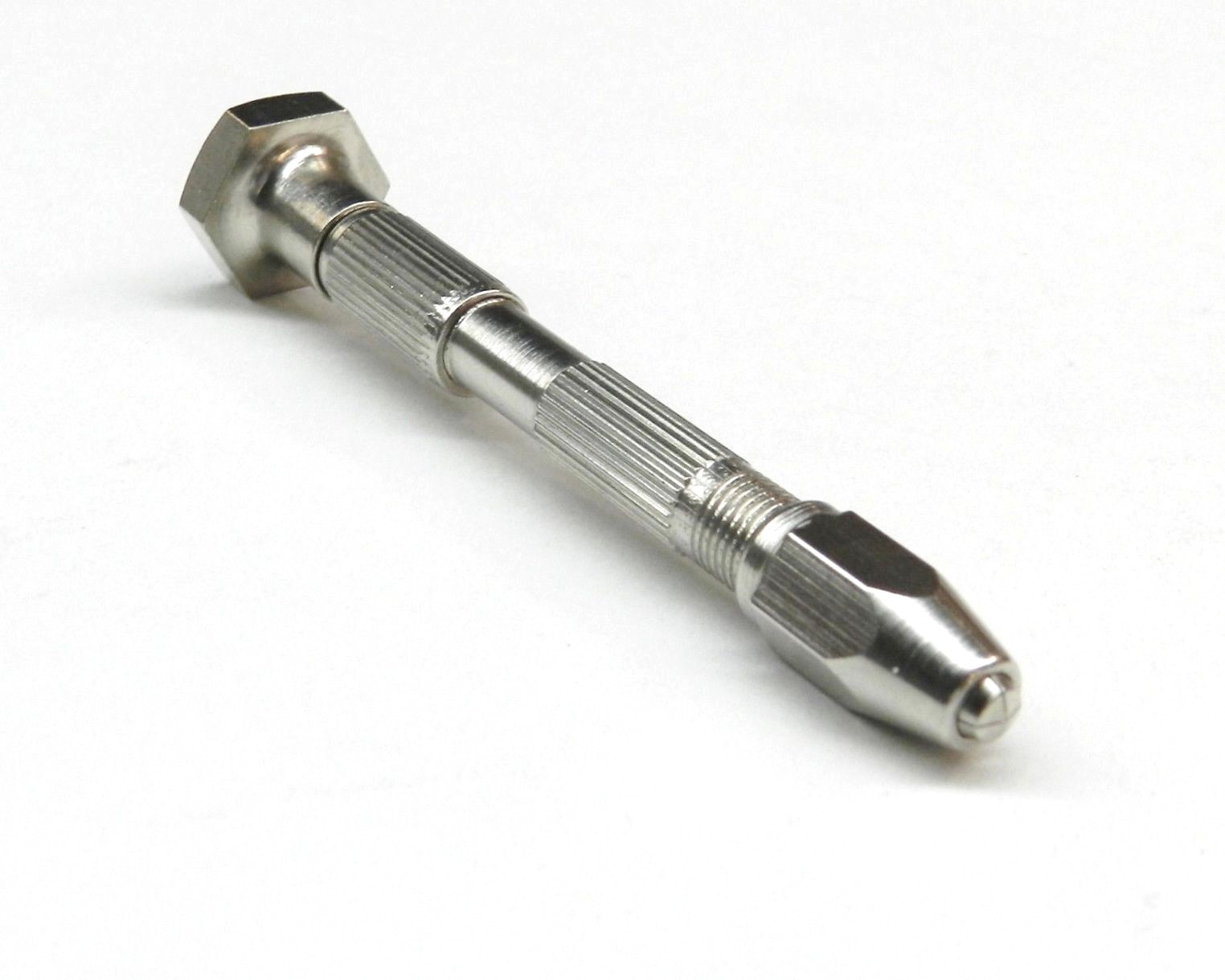 Pin Vise Swivel Head 2 Chuck 4 Sizes Hand Drill Tool Capacity Range 0-1/8″