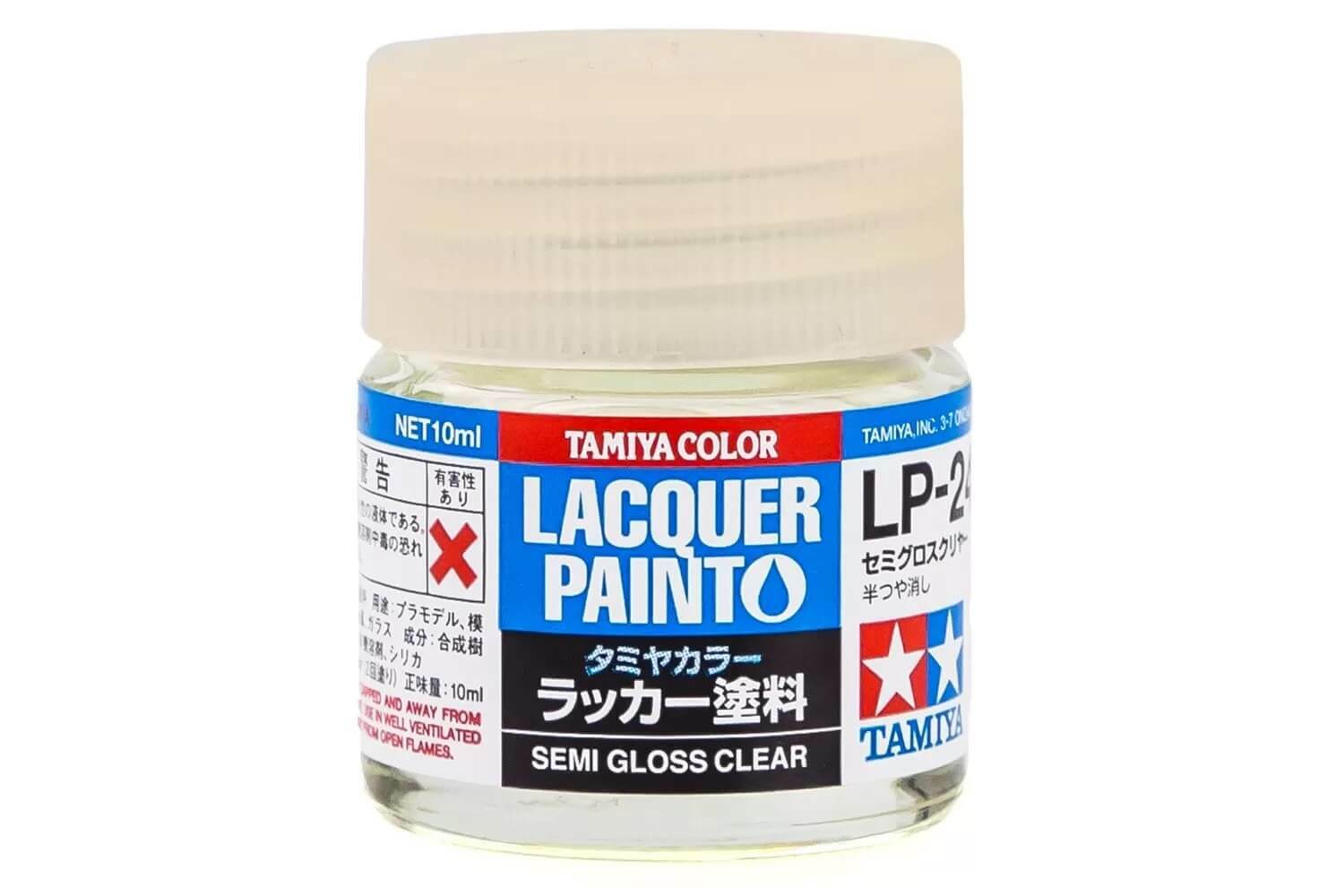 Tamiya Lacquer LP-24 Semi Gloss Clear Paint Jar 82124
