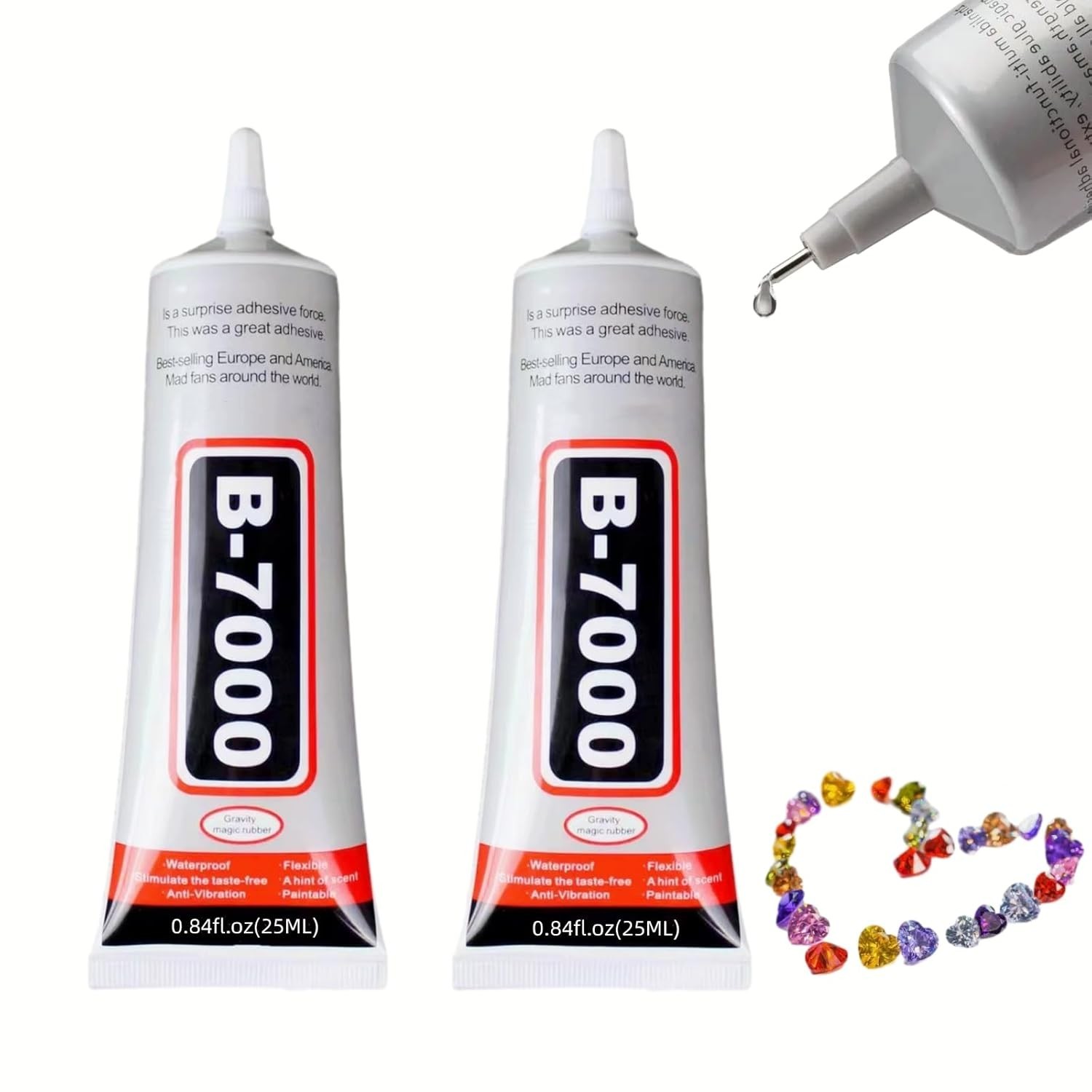B-7000 Adhesive Glue 2x25ml Phone Screen Repair Jewelry Wood Craft Super Glue