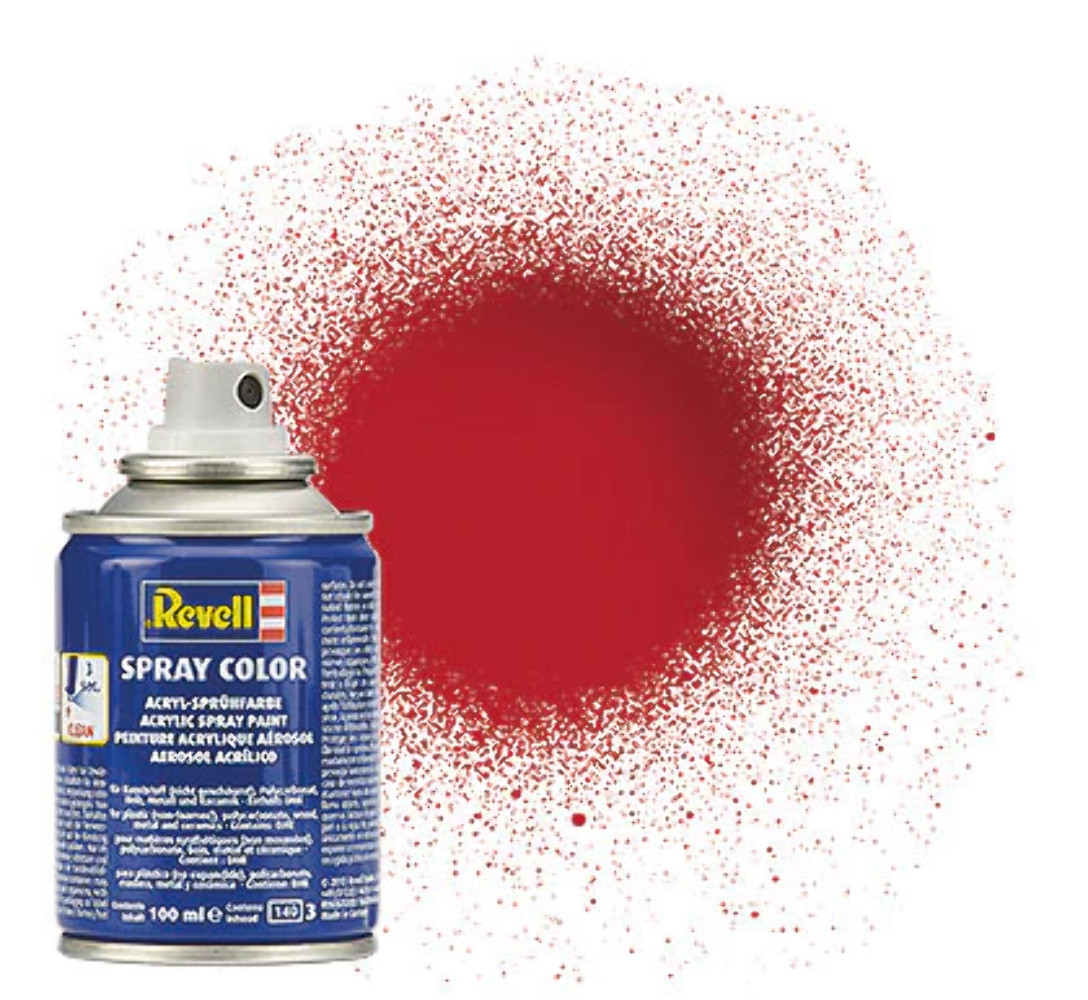 Revell 34134 100ml Acrylic Spray Color Paint – Italian Red Gloss (Ok for Lexan R