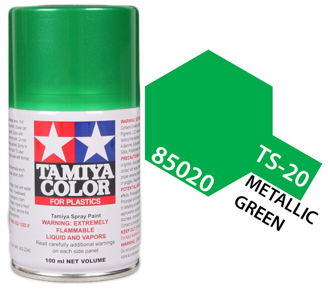 Tamiya 85020 TS-20 Metallic Green Lacquer Spray Paint 100ml – US Fast Ship