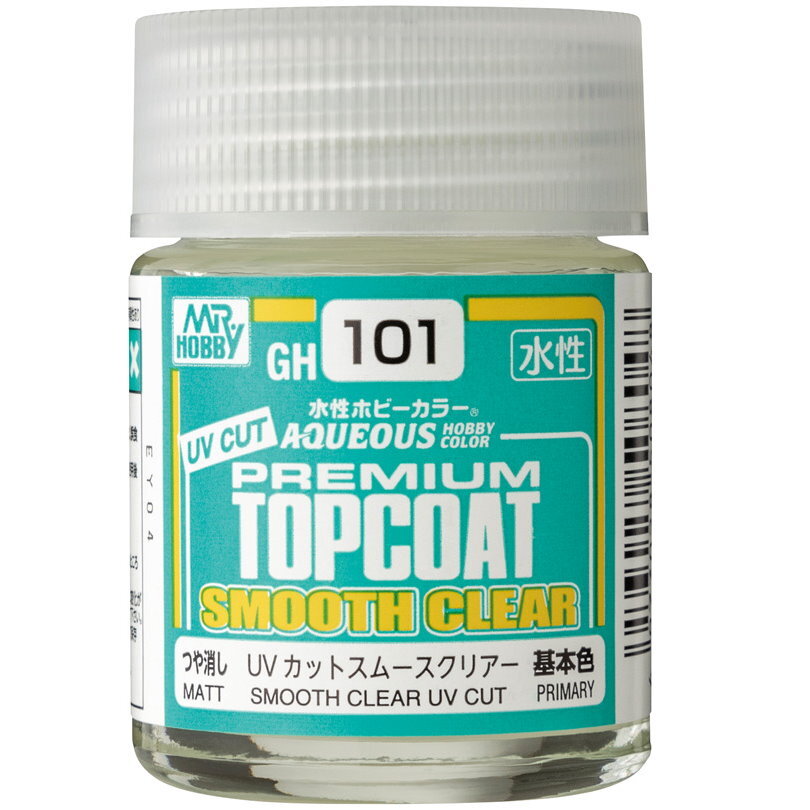 Gunze GSI Mr.Hobby GH101 Premium Top Coat Smooth Clear Uv Cut (Matt) (18ml)